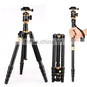 Q888 Aluminum Portable Tripod for Digital Dslr Video Film Shooting Camera Tripod Stand With Panoramic Ballhead Tripod Bag thumbnail-6