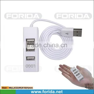 Hottest Mini USB COMBO 3ports USB 2.0 Hub Driver &TF Card Reader With 80CM Cable for Desktop thumbnail-1
