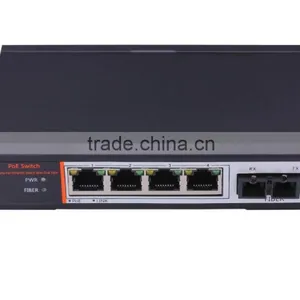 4 Port SC PoE Fiber Switch 48V Power Over Ethernet Switch 4 PoE Port and 1 Uplink thumbnail-4