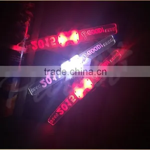 Promotional Gift Happy Led Flashing Wristbands Assorted Colors thumbnail-3
