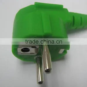 European Standard 16A 250V Angled Type Green FIMKO Plug thumbnail-1