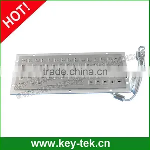 Vandal Proof IP65 Stainless Steel Industrial Keyboard thumbnail-1