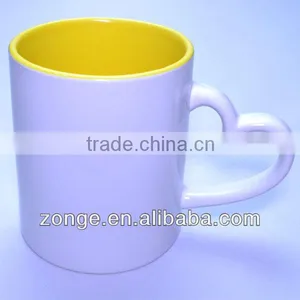 11oz Heart Handle Dye Sublimation Mug thumbnail-1