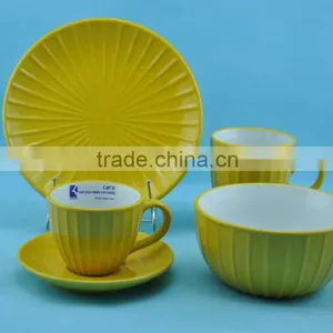 2015 Newly Designed Stoneware Stripe Pattern Dinnerset thumbnail-1
