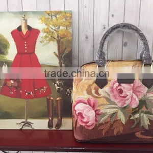 Factory Sell Flower Style Women Handle Bag thumbnail-1