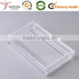Wholesale Clear Acrylic Cosmetic Box Organic Glass Make Up Display Box thumbnail-3