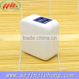 Factory Outlet Wall Charger Folding Plug Travel Charger 5V2.4A Dual Port USB Wall Charger thumbnail-2
