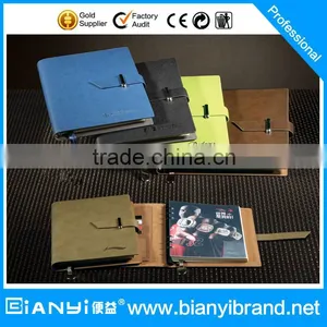 Factory Manufacture School Cheap Custom Leather Notebook A4 A5 A6 Paper thumbnail-1