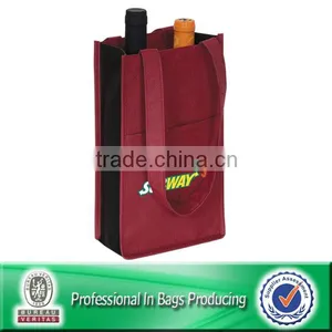 100% Recycled Non Woven 6 Bottle Shopping Bag thumbnail-2