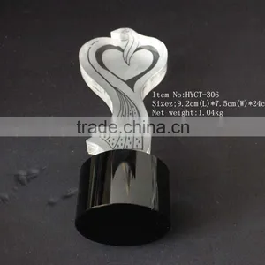 Sandblasting Newest Design Crystal Trophy for Sports Competition thumbnail-5