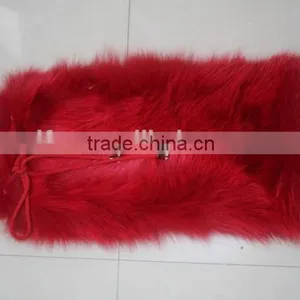Deluxe Style Pretty Ladies Fox Fur Leg Warmes High Knee Fur Socks Fur Boots Warmers thumbnail-3