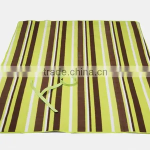 Picnic Blanket Striped Fleece Blanket thumbnail-4
