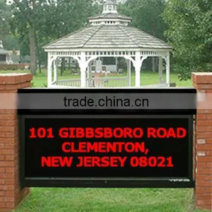 Canada---Programmable DIP Moving Message Panel Red Outdoor P16/p20/p12/p10 Single Color Led Sign Display Screen Board thumbnail-1