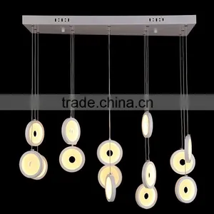 Modern Brief LED Pendant Light t Acrylic Circle Living Room Restaurant thumbnail-2
