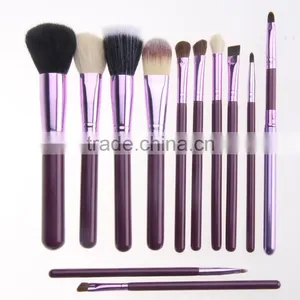 Pro 12Pcs Makeup Brushes Set With Holder Cup Case Beauty Eyeshadow Powder Blusher Cosmetic Brush Tools Kit thumbnail-1