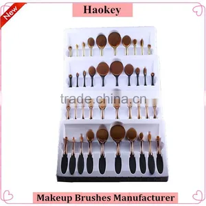 10pcs per Set Nylon Oval Make up Brush for Cosmetic and Foundation Brush With Makeup Brush Box thumbnail-4