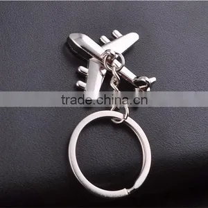 Keyring Mini Air Plane Metal Alloy Keychains Creative Gift Keyfob thumbnail-1