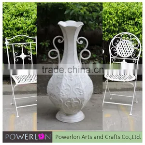 Classic Modern Tall Vase With Plate Brass Metal Flower Vase With Holes For Wedding Hotel Decorating thumbnail-1
