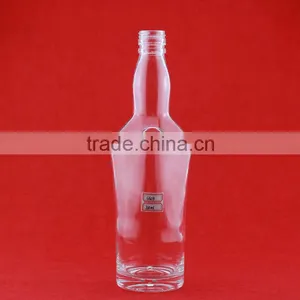 Best Price Frost Blue Printing Bottles Screw Thread Mouth Bottles Thick Bottom 700ml Bottles thumbnail-2