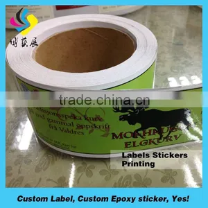Oil Resistant Custom Cafe Food Luxury Sticker thumbnail-2