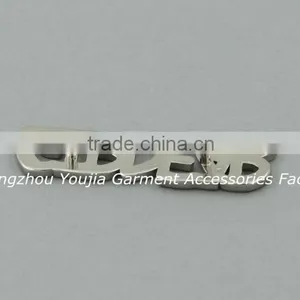 Silver Color Metal Letters Logo Label Tags for Scarf thumbnail-6