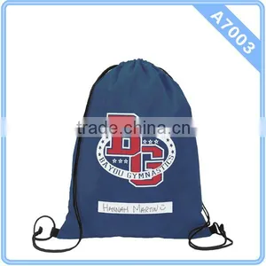 2015 Custom Sport Cheap Wholesale Drawstring Backpack Bags thumbnail-1