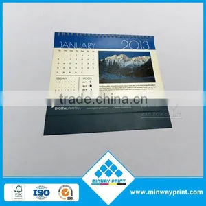 2014 New Unique Design Paper Box Style Calendar Custom Made Monthly Desk Calendar for Promotion Shenzhen Factory Fancy Price thumbnail-4