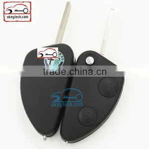 High Quatity Alfa Car Key Alafa Flip 2 Button Remote Key Shell Car Key for Alfa Flip Remote Key Fob thumbnail-2