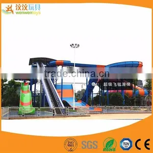 Huge Water Park Aqua Slides Fiberglass Playgrounds With Water thumbnail-1
