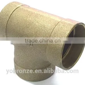 Good Quality in Taiwan Bronze Casting DWV Copper Tee Manufacture thumbnail-1
