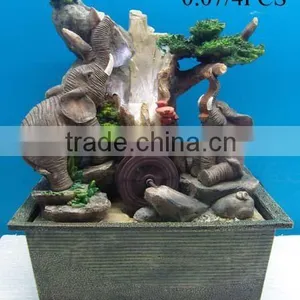 Polyresin Animal Water Fountain Table Elepant Water Fountain Desktop Fountain Indoor Water Fountain thumbnail-1