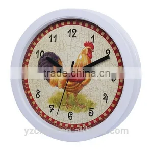 Good Quanlity Silent Wall Clocks 10" Cheap Plastic Clock YZ-3522D thumbnail-1