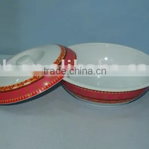 Melamine Soup Bowl With Cover thumbnail-1