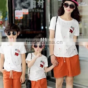Wholesale Best Selling Orange Dress Boy Girl Mum Orange Dress thumbnail-2