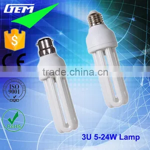 Made In China E27 B22 5-24W 3U Energy Saving Lamp With CE ROHS Certifications thumbnail-1