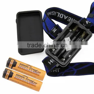Sidiou Group 1800Lm XM-L T6 10W Focus LED Headlamp Light With 2 X 3.7V 3000mAh 18650 Rechargeable Battery and Battery Charger thumbnail-4