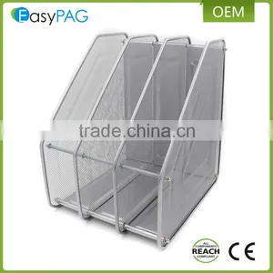 EasyPAG 3 Compartment Assemble Metal Wire Mesh Desktop Magazine Rack thumbnail-5