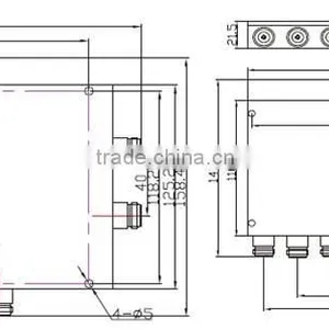 Power Splitter/divider(800-2500/800-2700/698-2700MHz, 50W, IN-F, 2/3/4 Ways) thumbnail-4