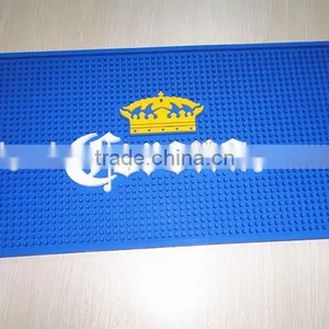 Anti-slip Soft Silicone Pvc Rubber Custom Bar Mat thumbnail-2