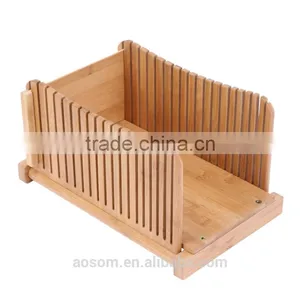 Kitchen Wooden Bamboo Bread Sheet Cutter Bread Slicer thumbnail-1