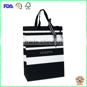 Custom Printed Black Paper Gift Bag, Eco-friendly Craft Paper Bag thumbnail-1
