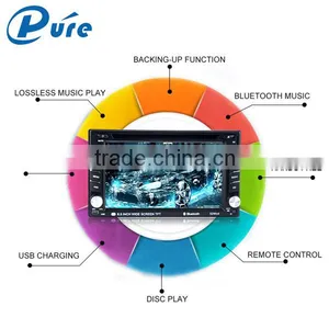 DVD Player Cheap Wholesale Bluetooth Car DVD Player With Reversing Camera Multimedia Player thumbnail-1
