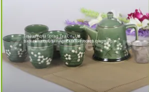 Hot Sale Stoneware Hand Painted Tea Set thumbnail-1