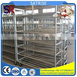 High Quality Mushroom Growing Wire Shelving From Green House Rack Factory thumbnail-1