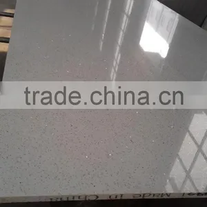 Supplier Cheaper Sparkle White Quartz Countertop thumbnail-3