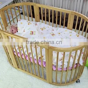 Low Price Wooden Baby Crib Baby Cot thumbnail-1