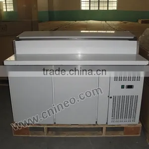 Stainless Steel Commercial Refrigeration Equipment/Refrigerator Display Topping/Small Refrigerated Display Case thumbnail-2