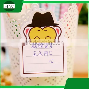 Promotional Wholesale Office Stationery Mini Portable Cartoon Monkey Sticky Note thumbnail-5