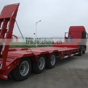 40ton Semi Trailer 3axles Low Bed Semi Trailer 40t thumbnail-1