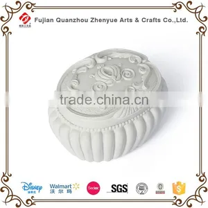 Beautiful White Resin Jewelry Box thumbnail-1